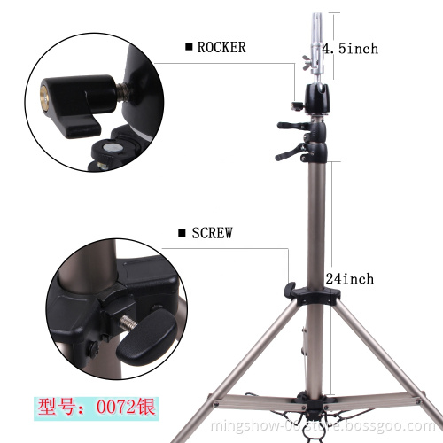 Mannequin Head Tripod,Adjustable Tripod Stand Holder for Hairdressing hair training tool
